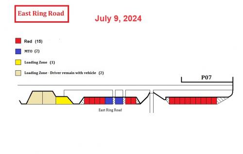 East Ring Road Parking Map