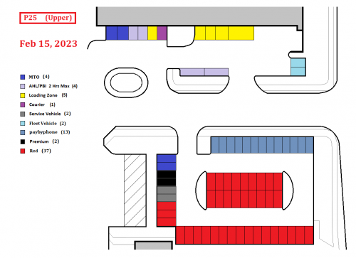 P25 Upper Parking Map