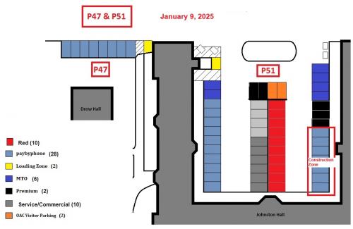 P47 and P51 Parking Map